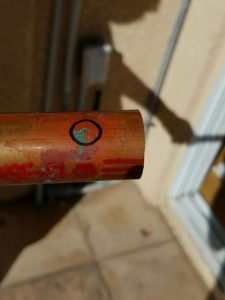 Chloramines equal pinholes mission viejo CA